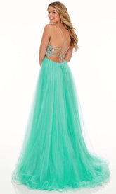 Geometric Cut Glass Tulle Dress